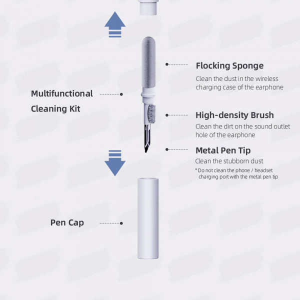 Мултифункционана писалка за почистване на слушалки - MULTI CLEANING PEN